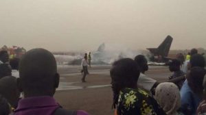 Pesawat hancur karena tabrakan dengan truk / sumber: Facebook, Bull Maliik